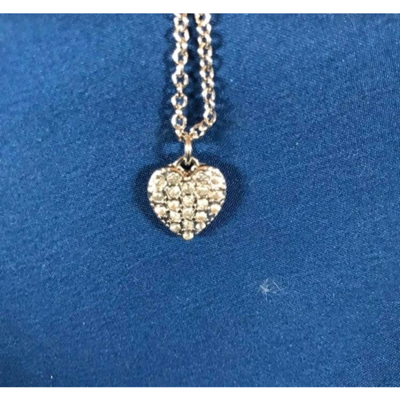 Kids Heart and Rhinestone Fashion Neckla - Picture 3 of 4